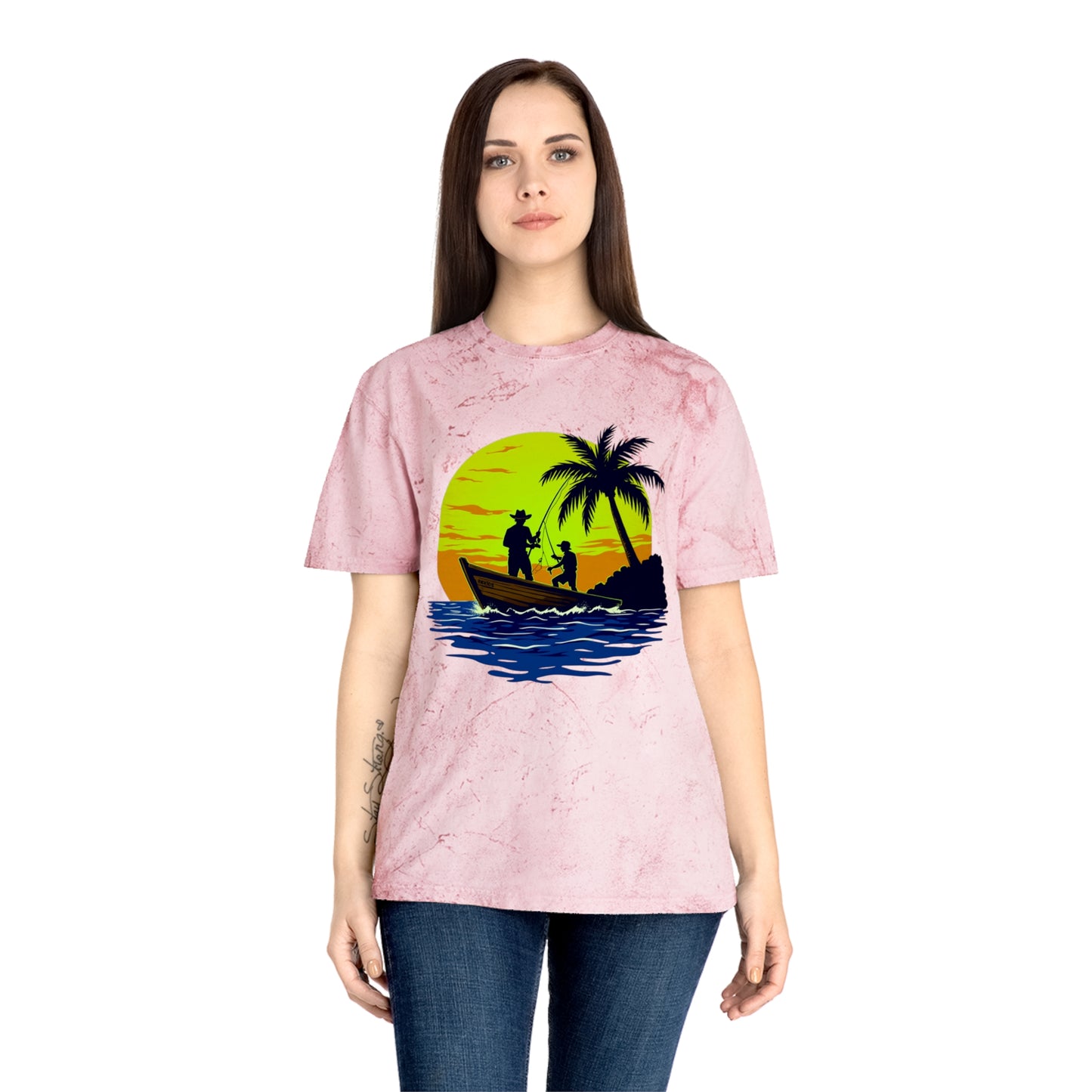 Gone Fishing Color Blast Tee