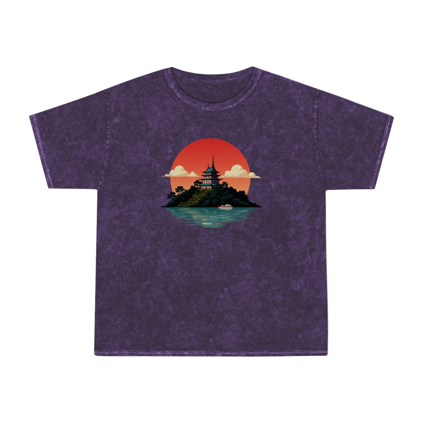 Temple Sunset Mineral Wash Tee