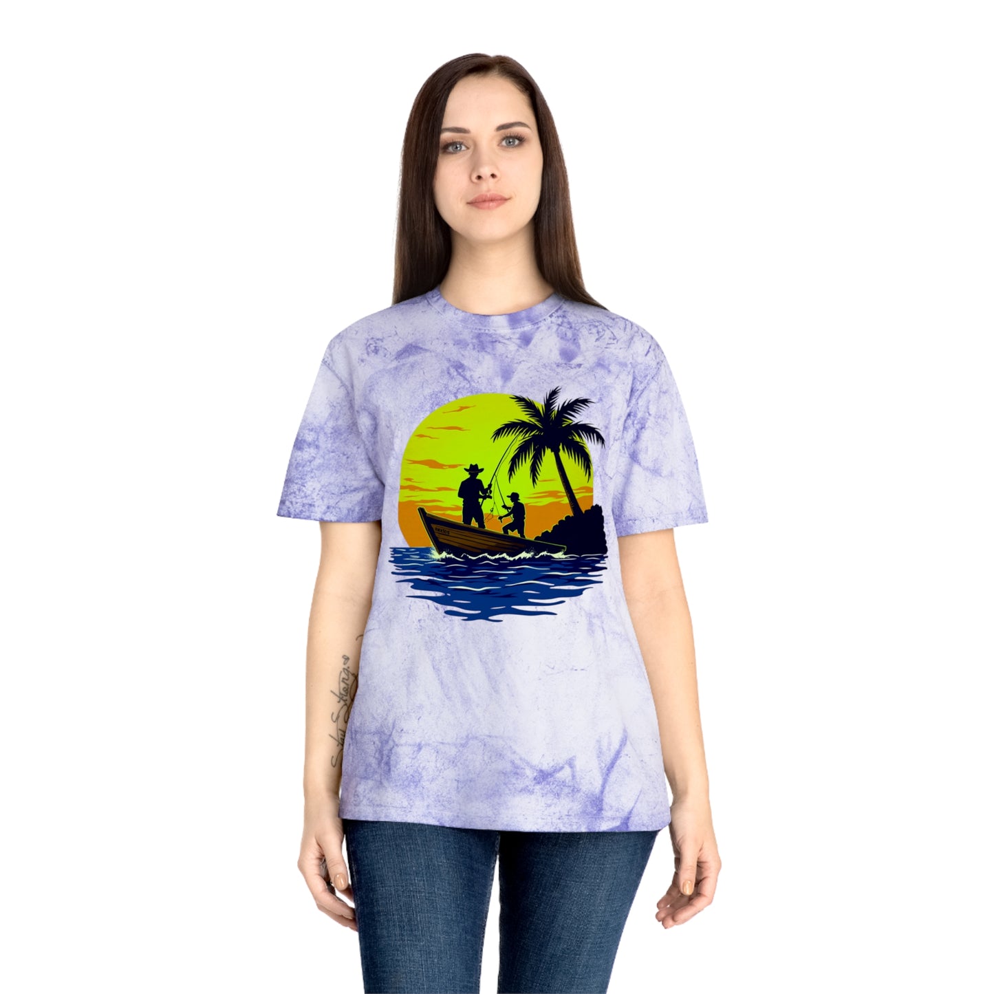 Gone Fishing Color Blast Tee