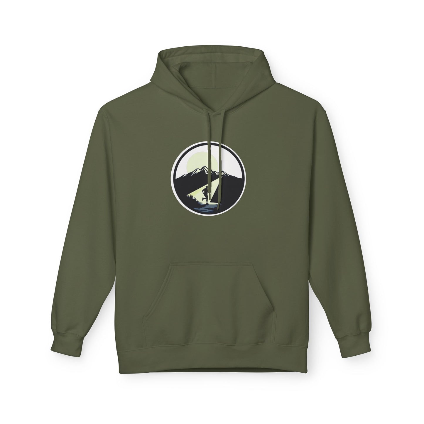 AP Logo Outdoor Mountain Circle Graphic Hoodie