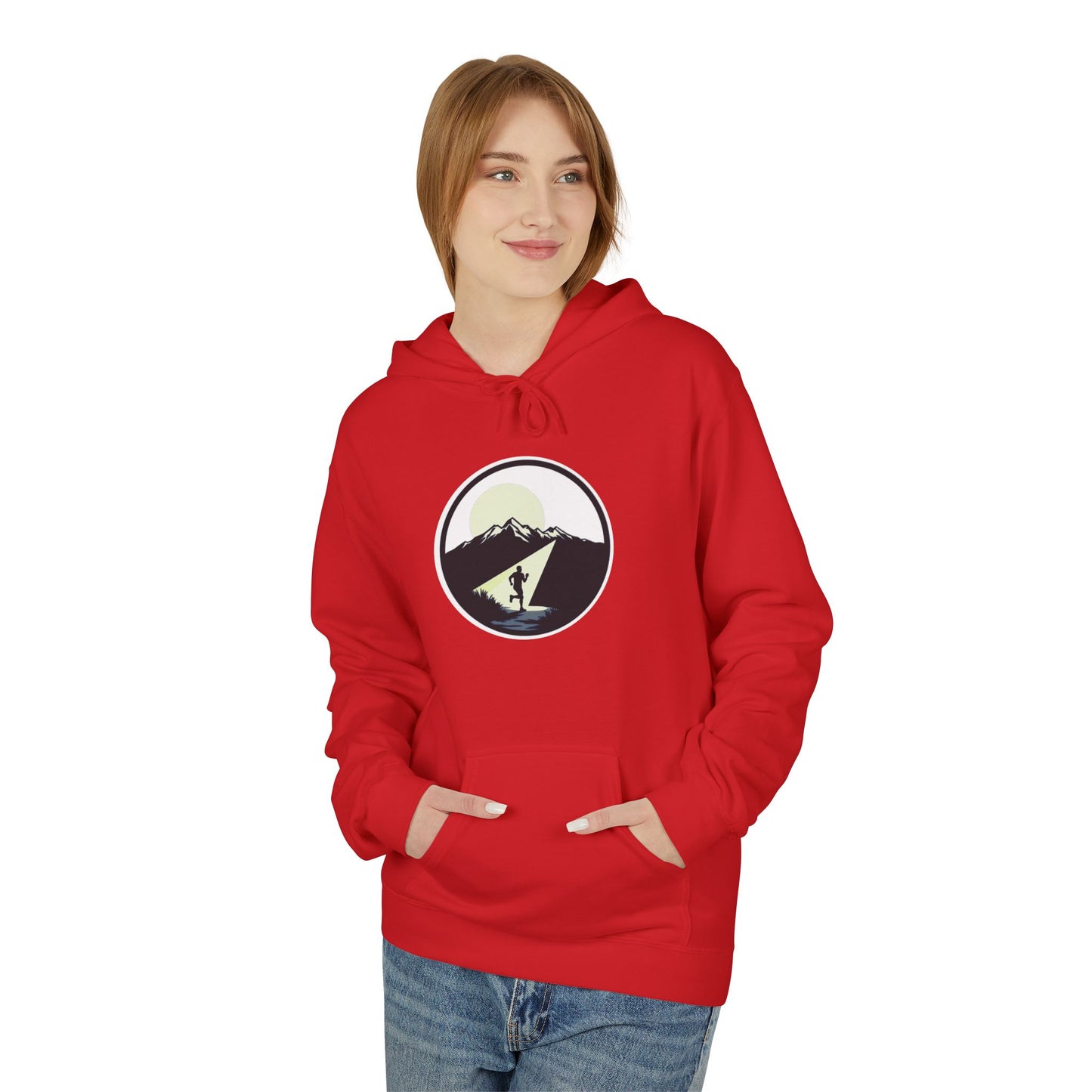 AP Logo Outdoor Mountain Circle Graphic Hoodie