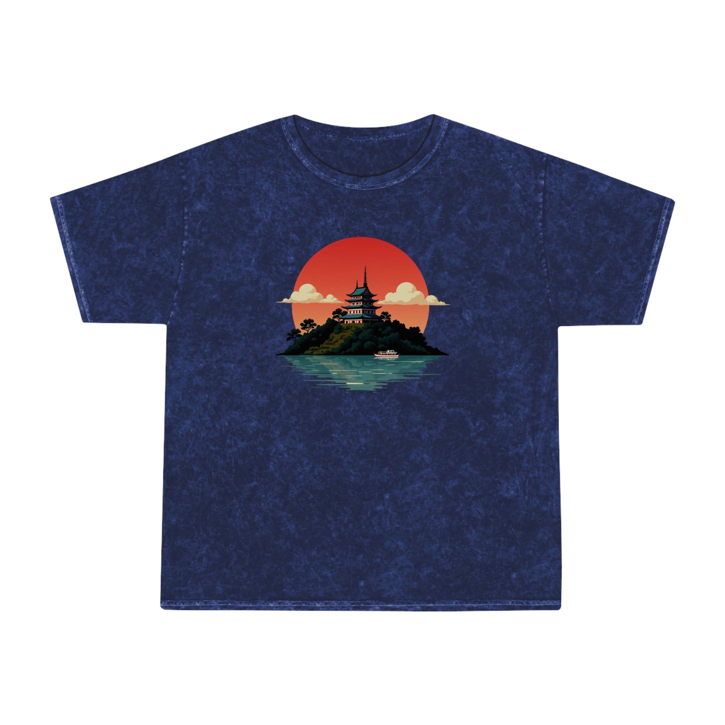 Temple Sunset Mineral Wash Tee