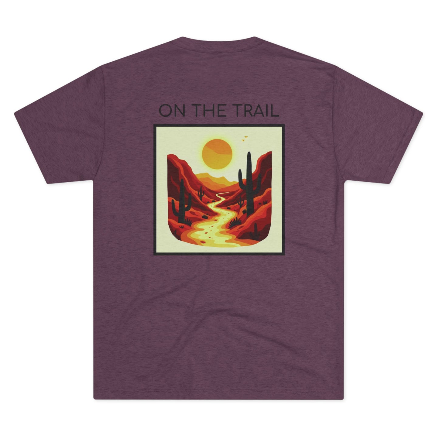 On The Trail Desert Retro Sunset Graphic Tee