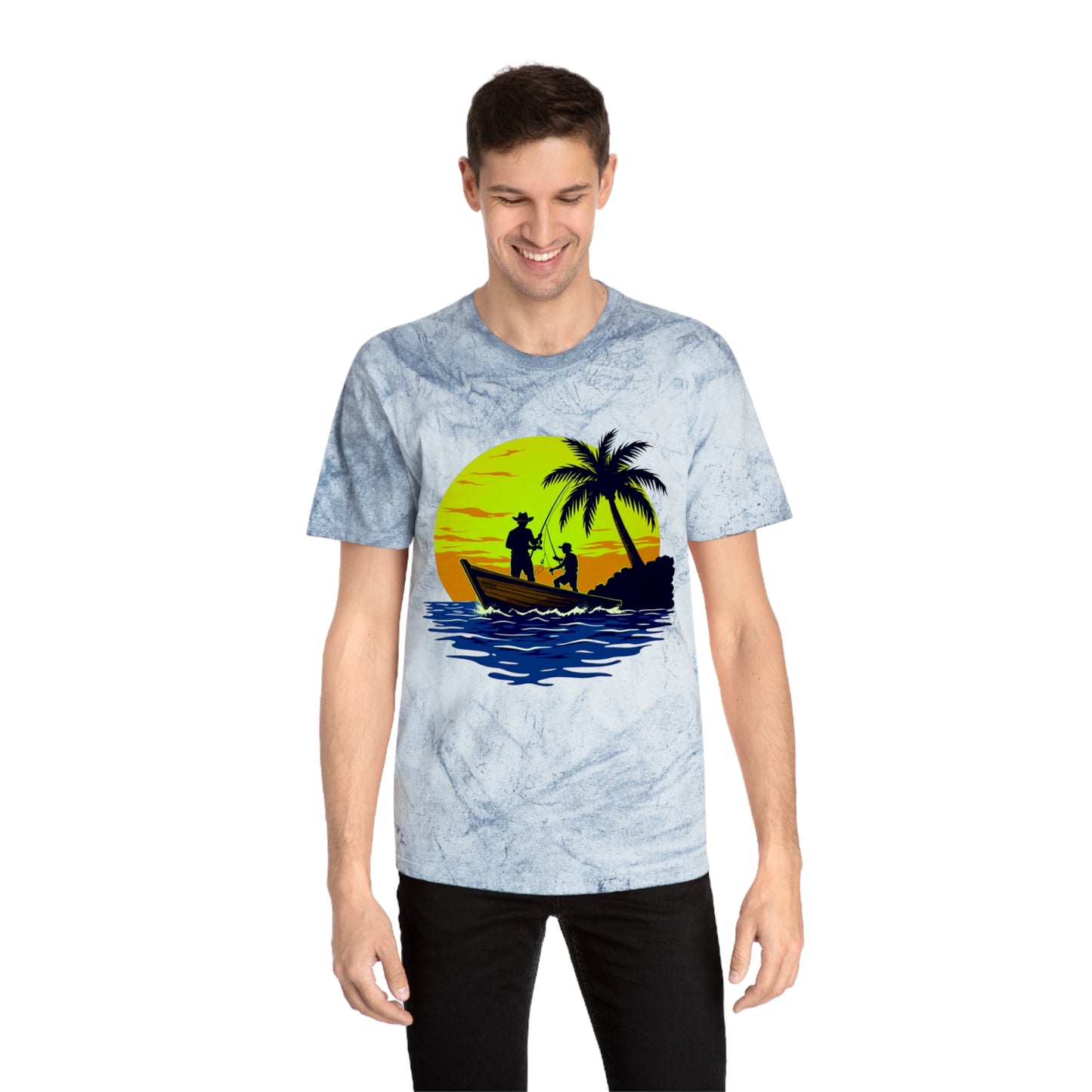 Gone Fishing Color Blast Tee