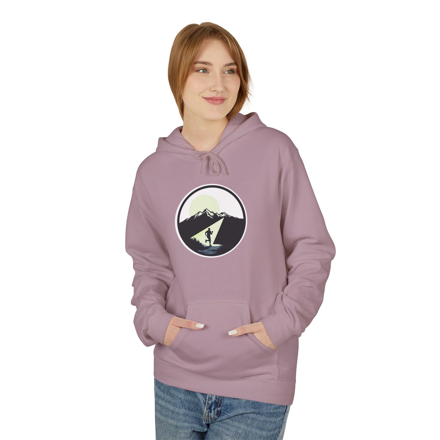 AP Logo Outdoor Mountain Circle Graphic Hoodie