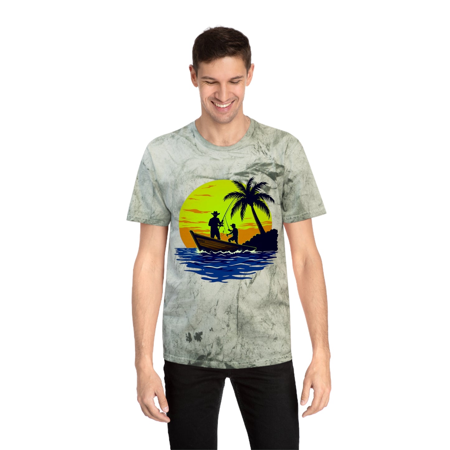 Gone Fishing Color Blast Tee