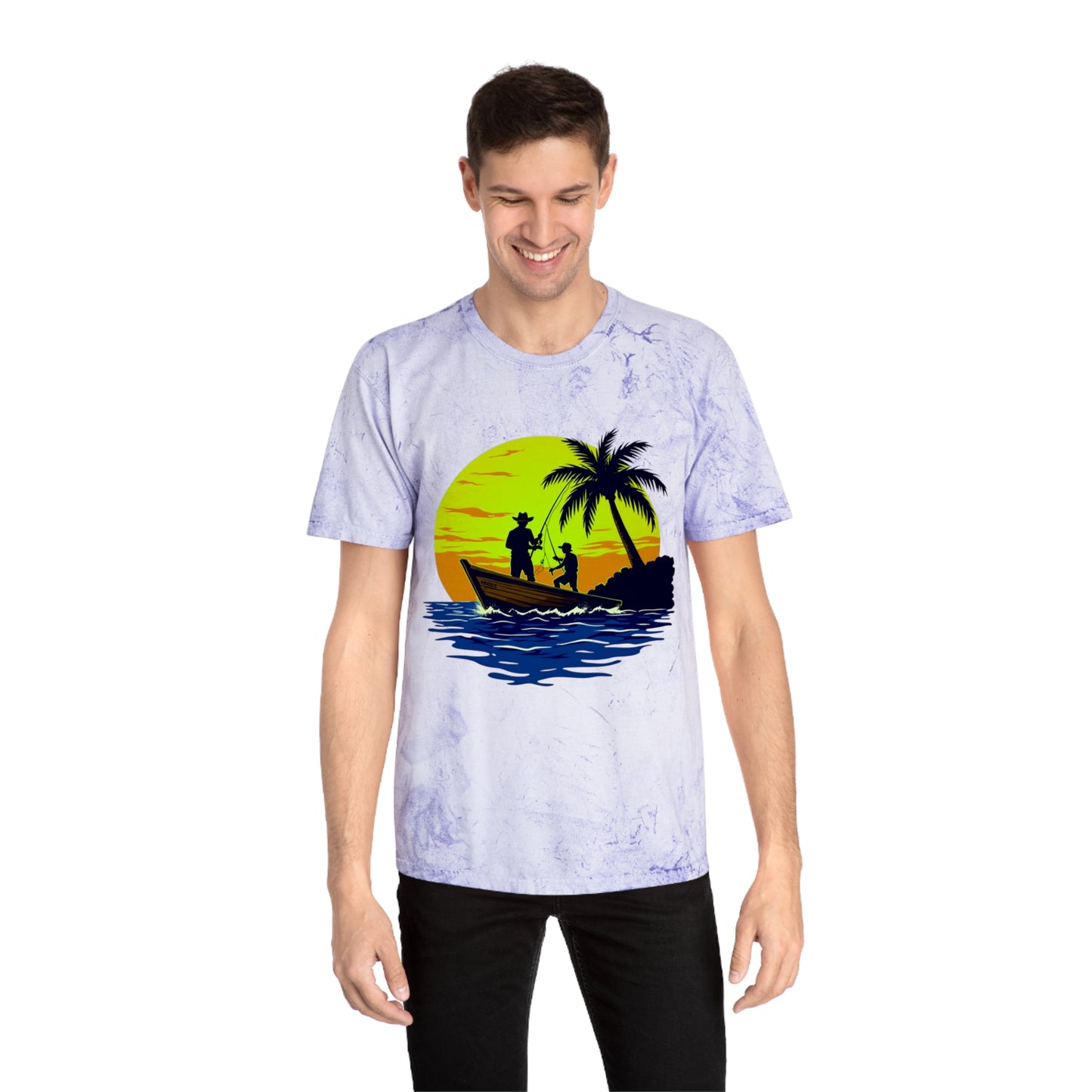 Gone Fishing Color Blast Tee