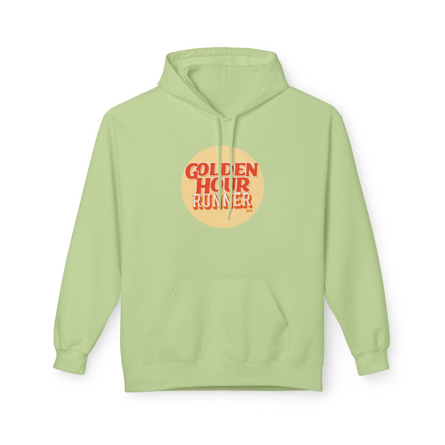 Golden Hour Retro Sunset Runner Hoodie
