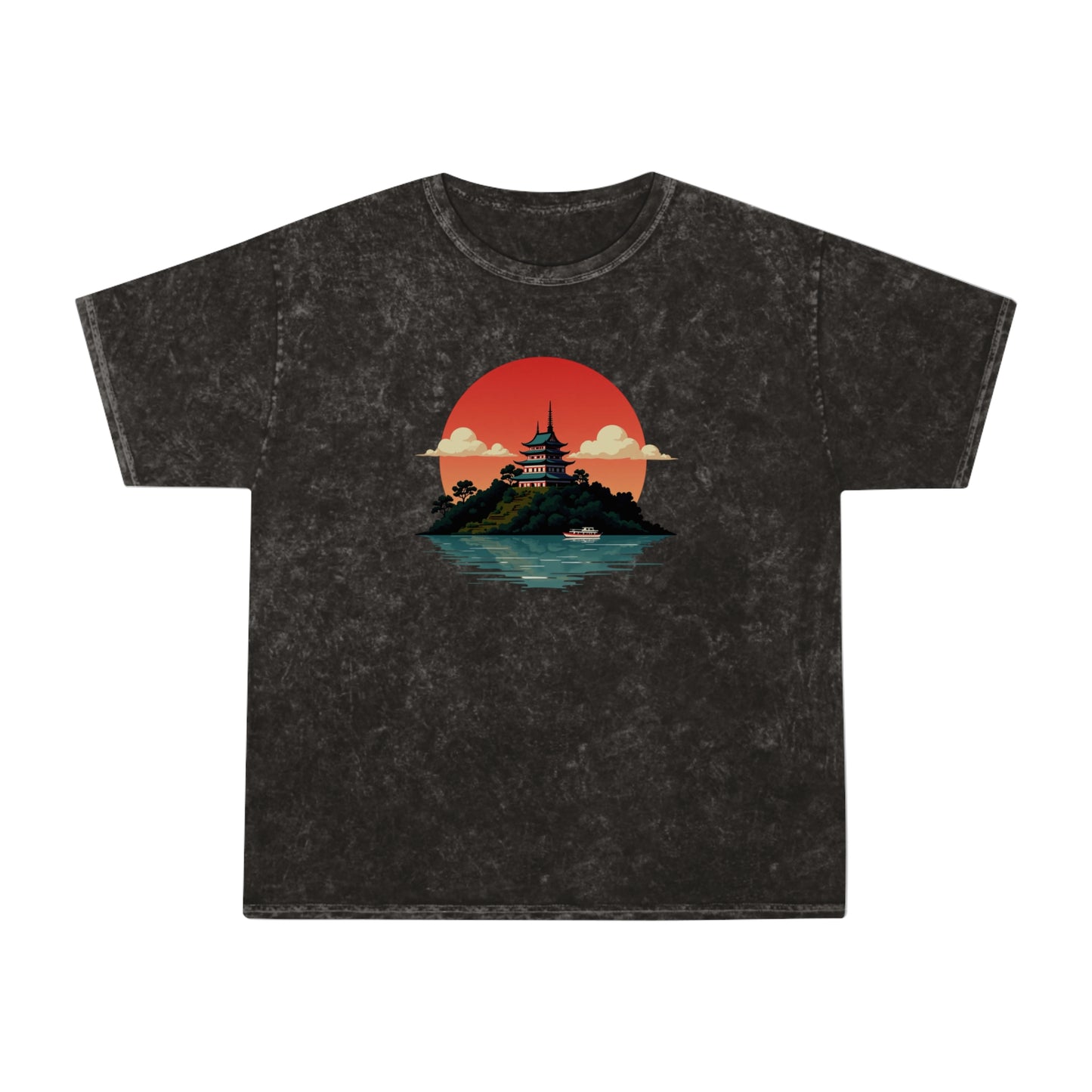 Temple Sunset Mineral Wash Tee
