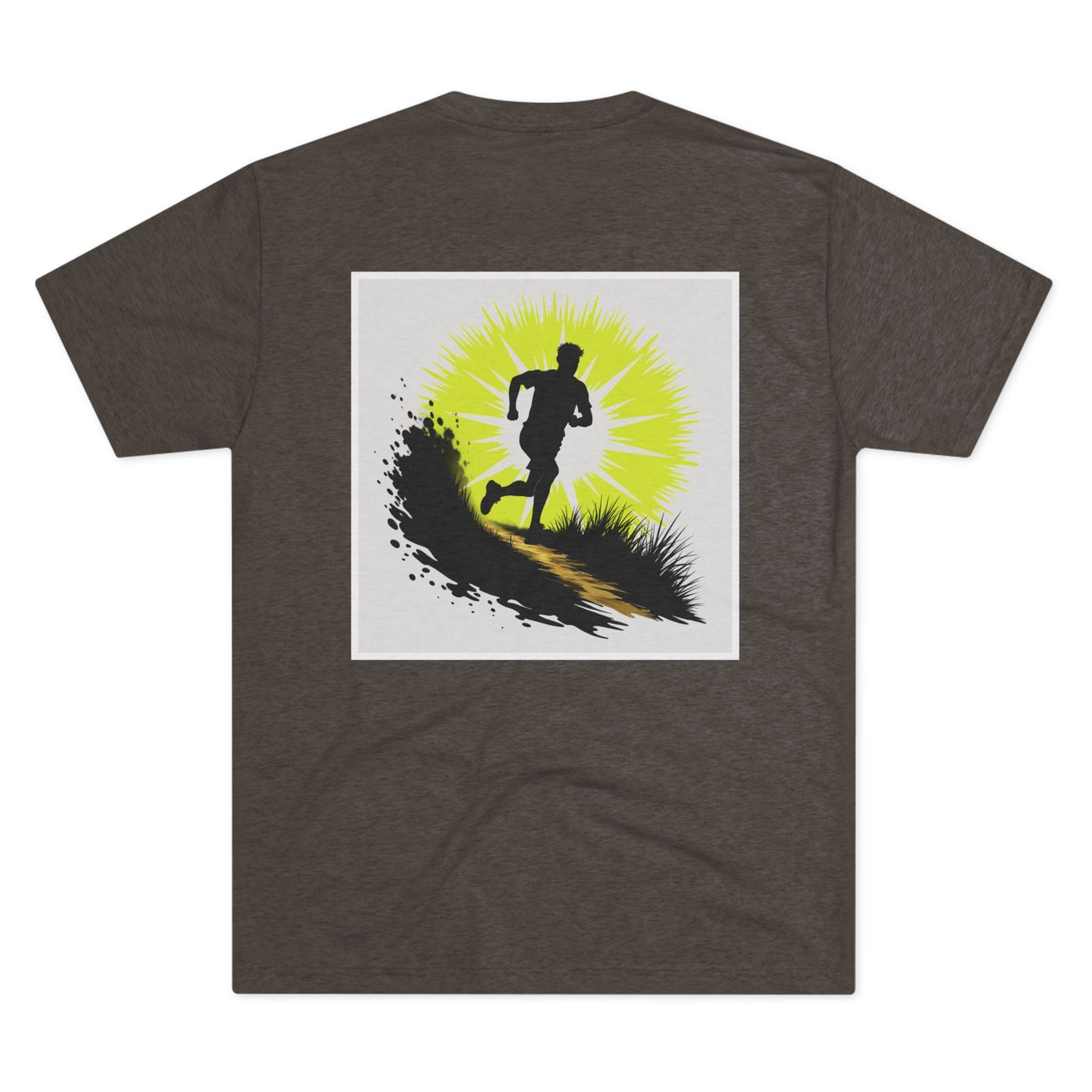 Runner Silhouette Sunrise Trail Running Graphic Tee