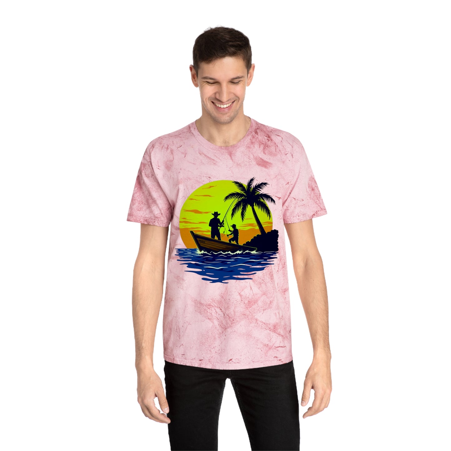 Gone Fishing Color Blast Tee