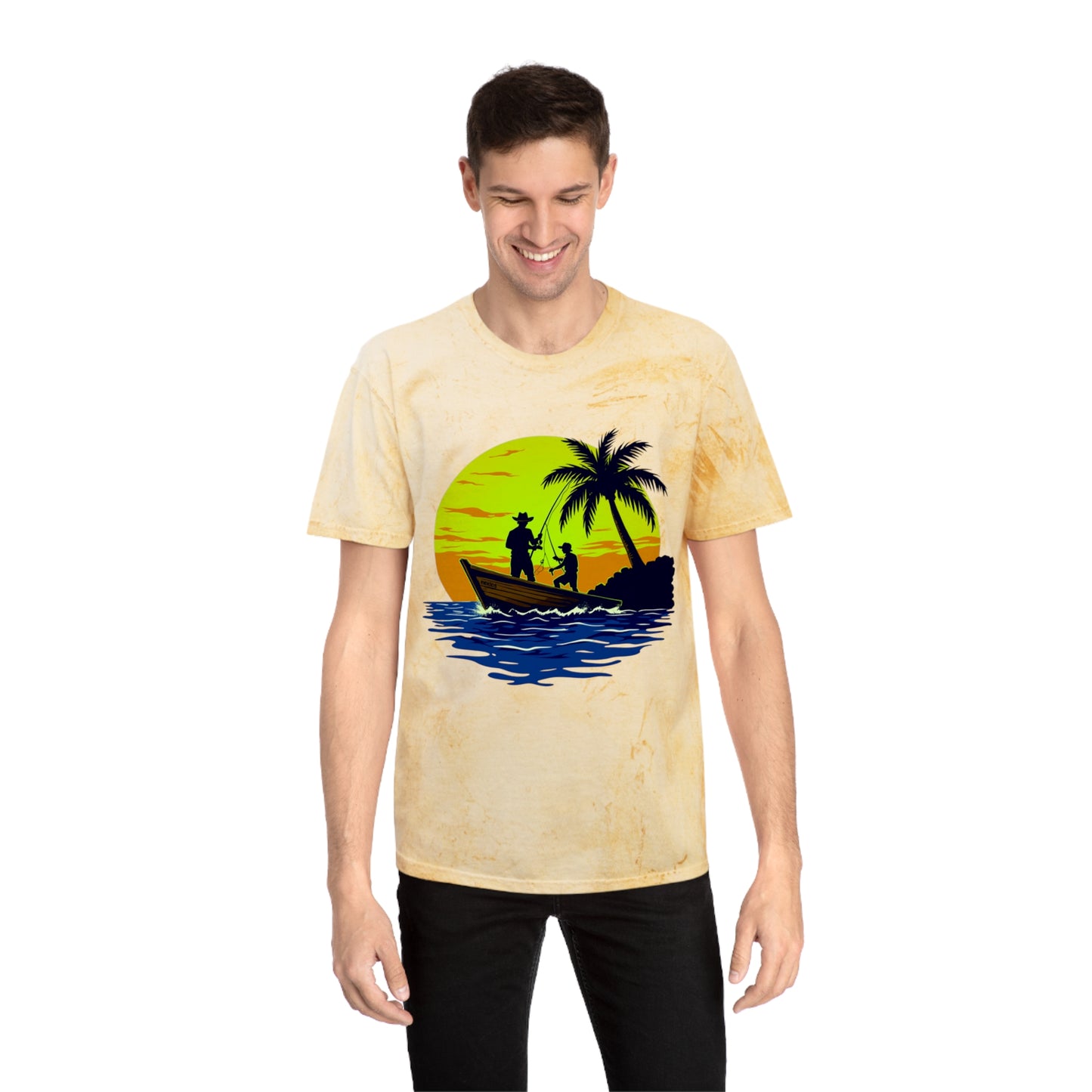 Gone Fishing Color Blast Tee