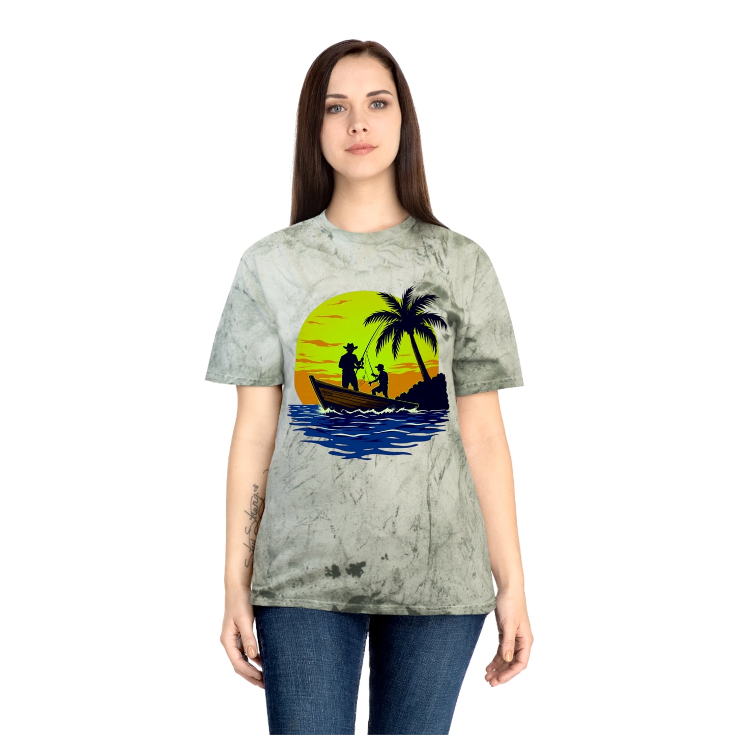 Gone Fishing Color Blast Tee