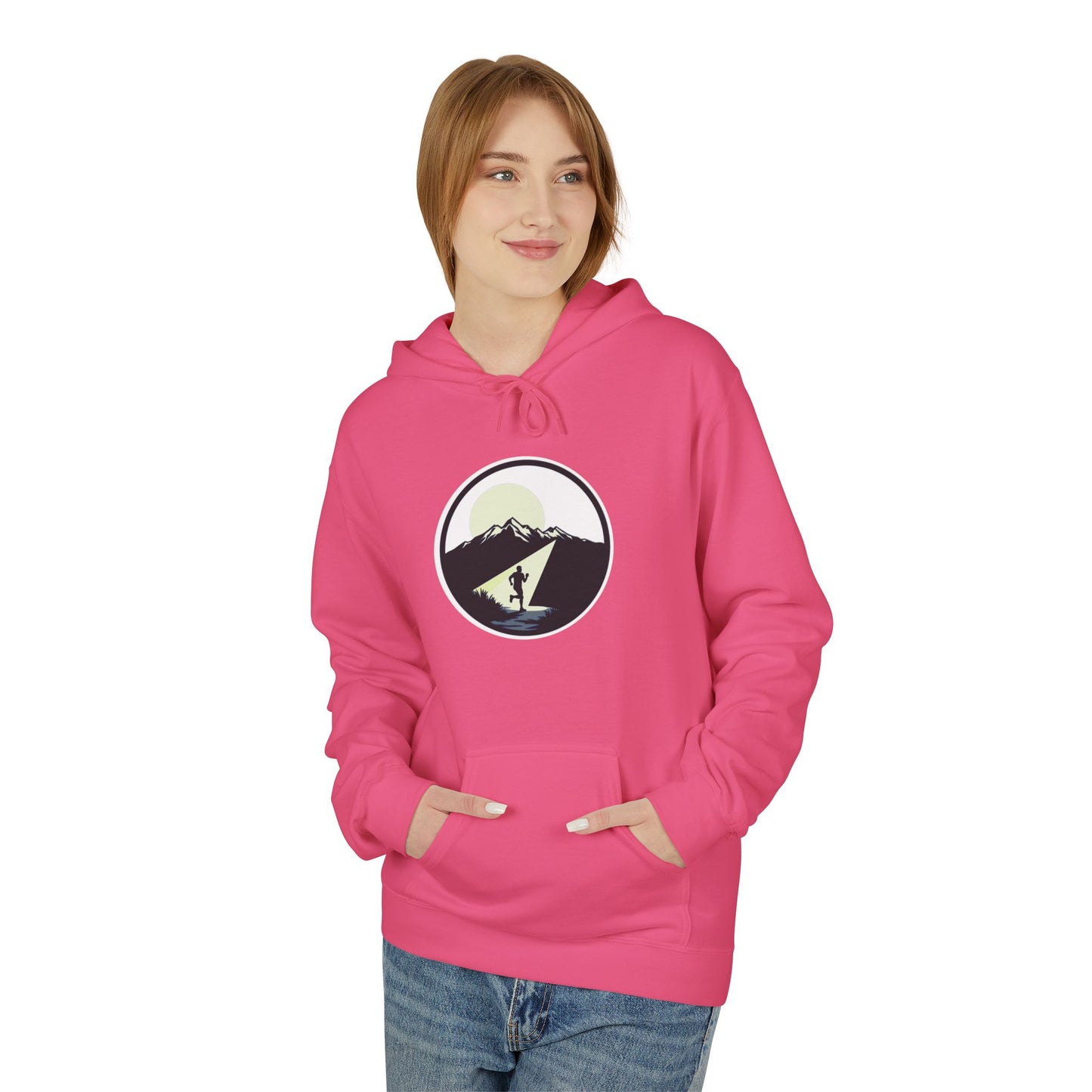 AP Logo Outdoor Mountain Circle Graphic Hoodie