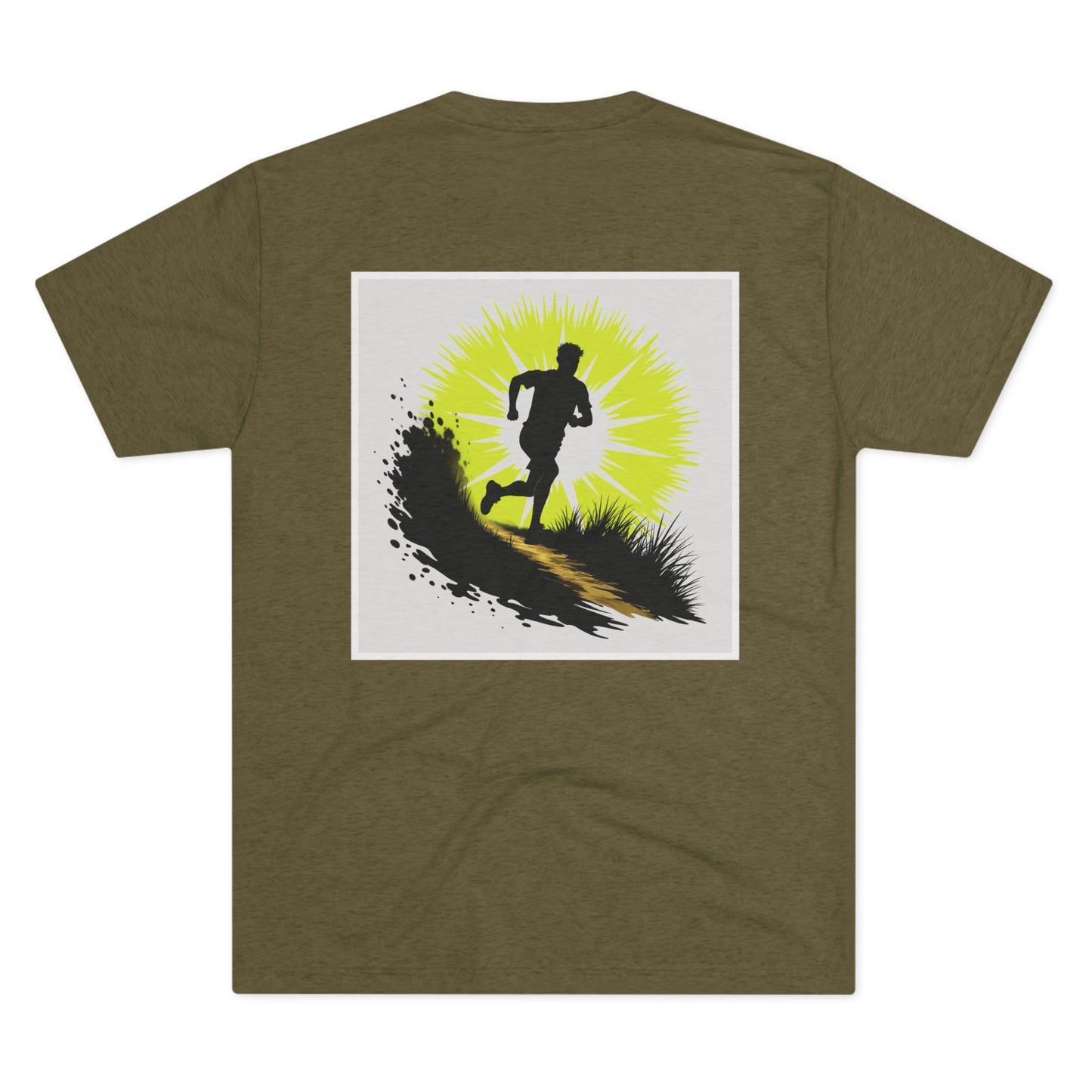 Runner Silhouette Sunrise Trail Running Graphic Tee