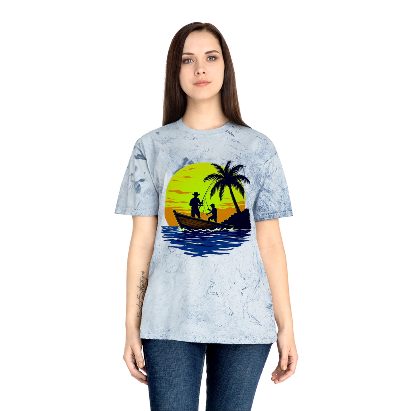 Gone Fishing Color Blast Tee